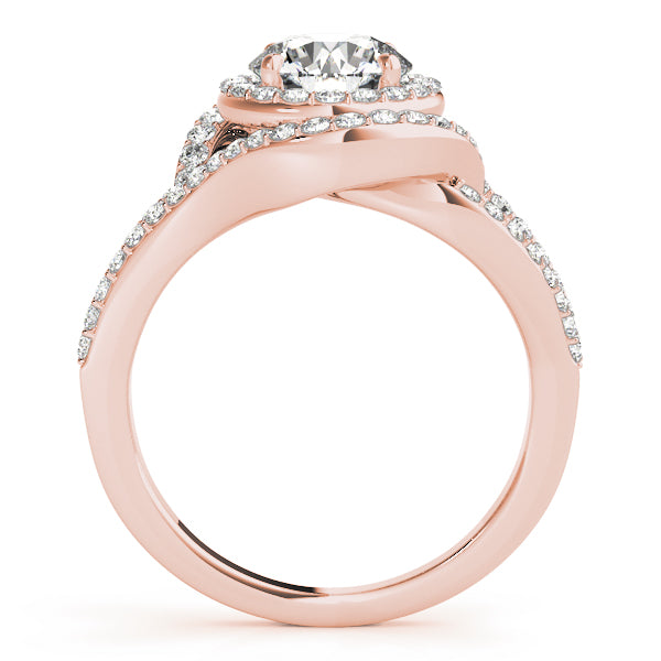Round Halo Diamond Engagement Ring · 1.29 ct tw
