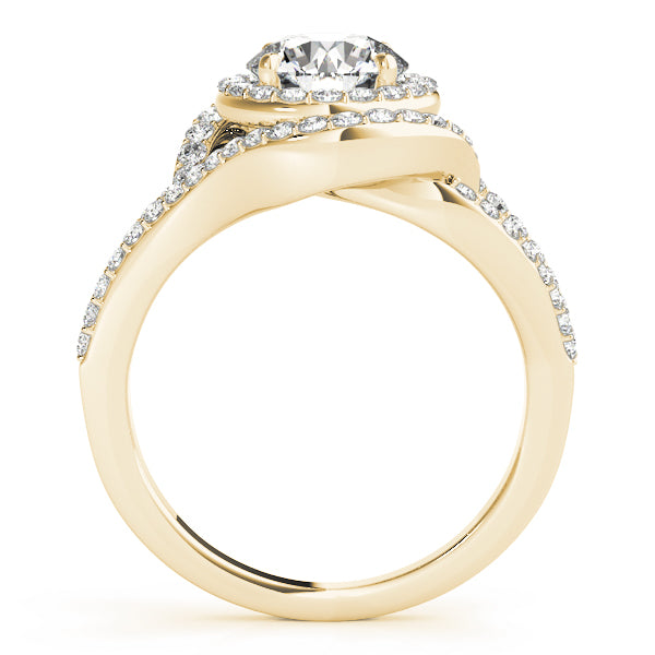 Round Halo Diamond Engagement Ring · 2.03 ct tw