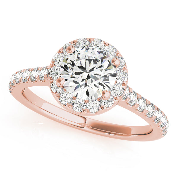 Round Halo Diamond Engagement Ring · 1.83 ct tw