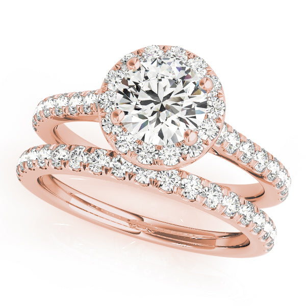 Round Halo Diamond Engagement Ring · 1.83 ct tw
