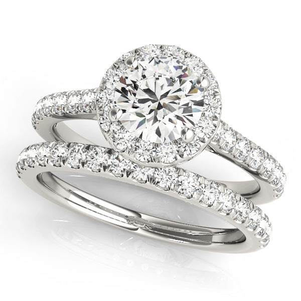 Round Halo Diamond Engagement Ring · 1.83 ct tw