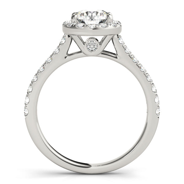 Round Halo Diamond Engagement Ring · 1.33 ct tw