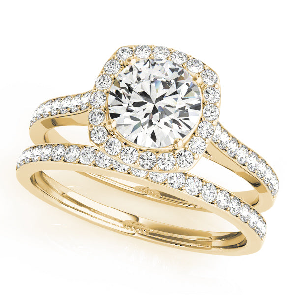 Round Halo Diamond Engagement Ring · 1.58 ct tw