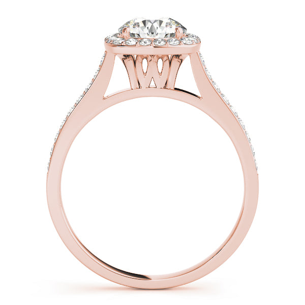 Round Halo Diamond Engagement Ring · 1.58 ct tw