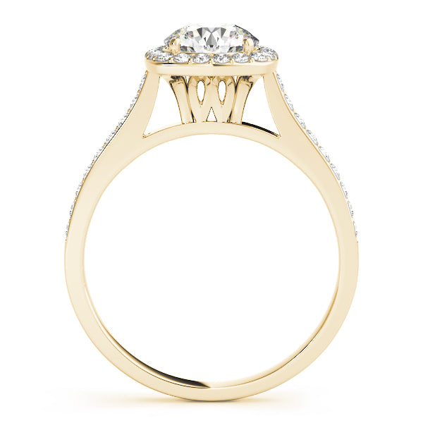 Round Halo Diamond Engagement Ring · 1.58 ct tw