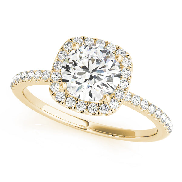 Round Halo Diamond Engagement Ring · 0.70 ct tw
