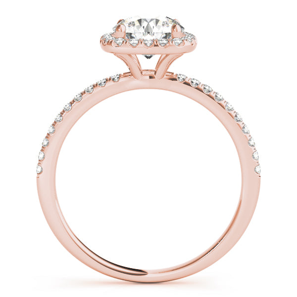 Round Halo Diamond Engagement Ring · 1.22 ct tw