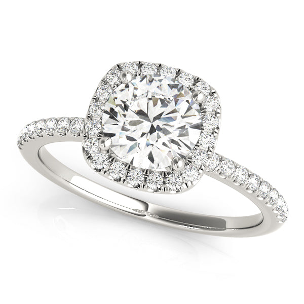 Round Halo Diamond Engagement Ring · 1.78 ct tw