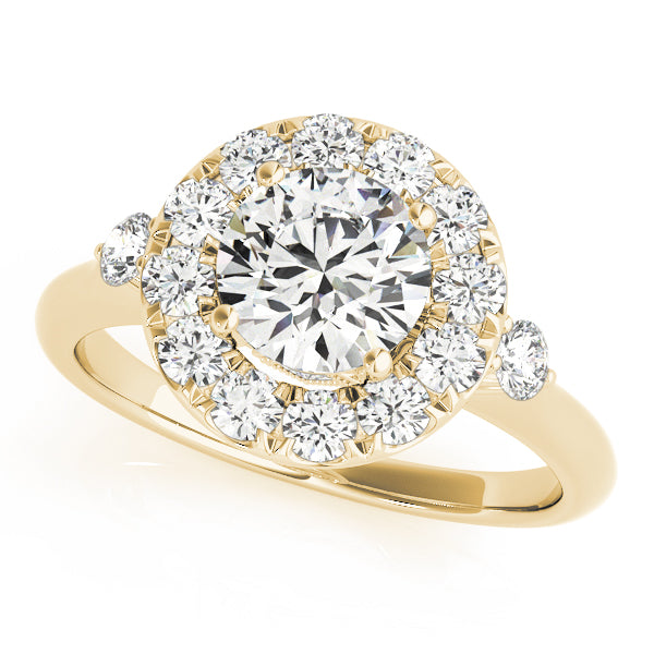 Round Halo Diamond Engagement Ring · 1.40 ct tw