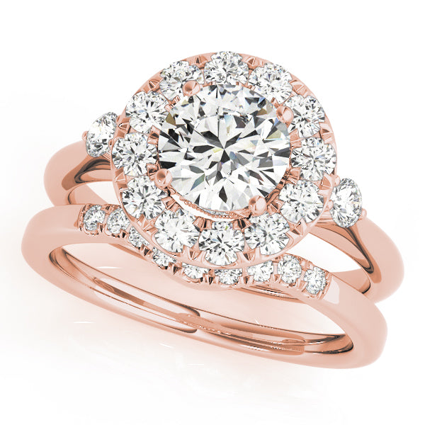 Round Halo Diamond Engagement Ring · 1.40 ct tw