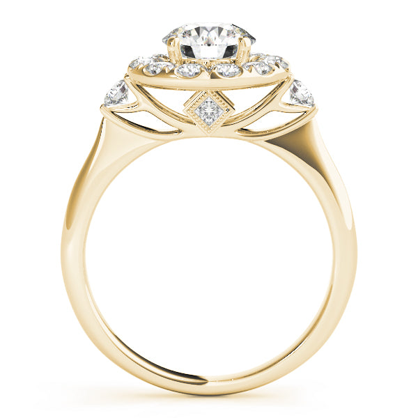 Round Halo Diamond Engagement Ring · 1.40 ct tw