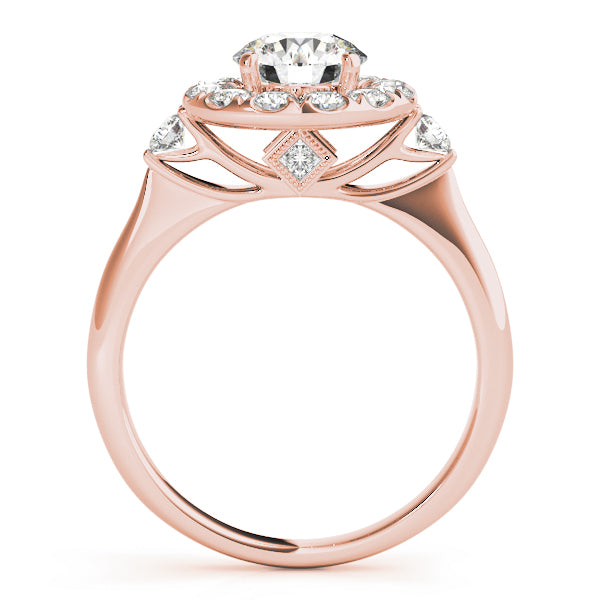 Round Halo Diamond Engagement Ring · 1.40 ct tw