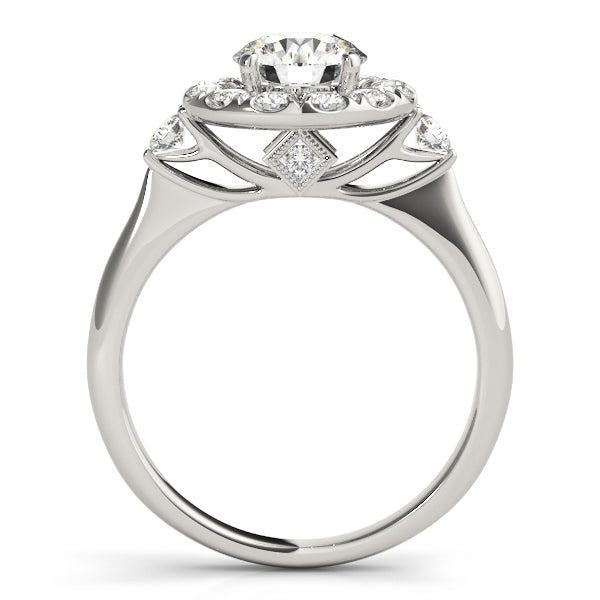 Round Halo Diamond Engagement Ring · 1.40 ct tw