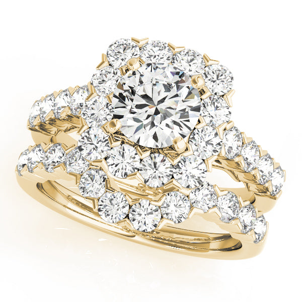 Round Halo Diamond Engagement Ring · 2.28 ct tw