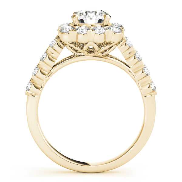 Round Halo Diamond Engagement Ring · 2.08 ct tw