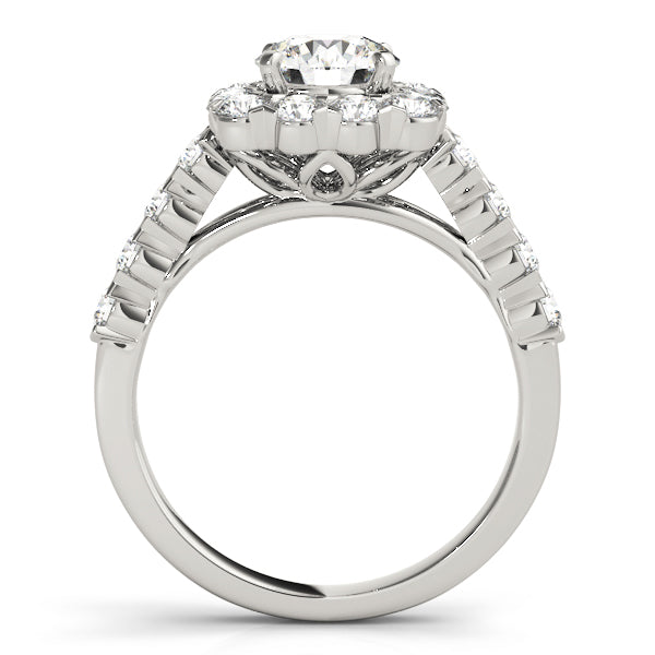 Round Halo Diamond Engagement Ring · 2.82 ct tw