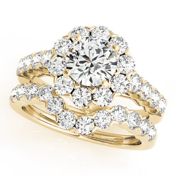Round Halo Diamond Engagement Ring · 1.19 ct tw
