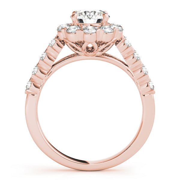 Round Halo Diamond Engagement Ring · 2.17 ct tw