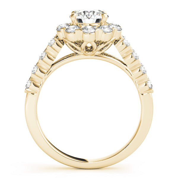 Round Halo Diamond Engagement Ring · 1.97 ct tw