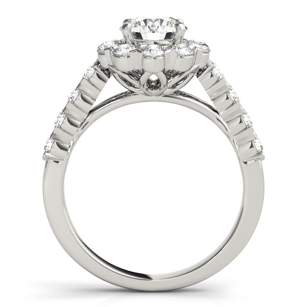 Round Halo Diamond Engagement Ring · 1.97 ct tw