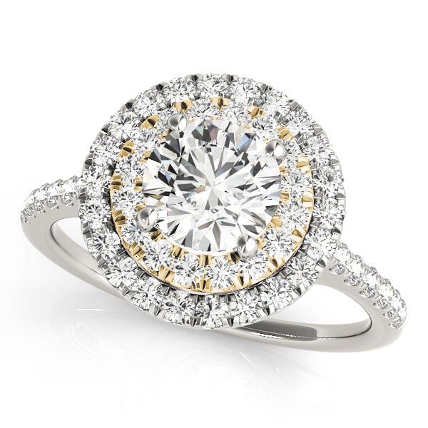 Round Halo Diamond Engagement Ring · 1.67 ct tw