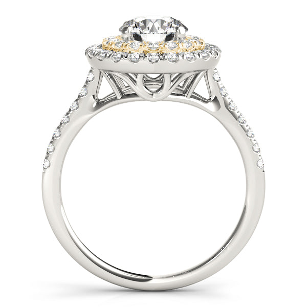 Round Halo Diamond Engagement Ring · 1.14 ct tw