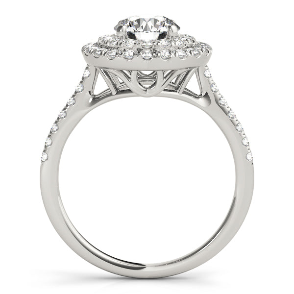 Round Halo Diamond Engagement Ring · 0.61 ct tw