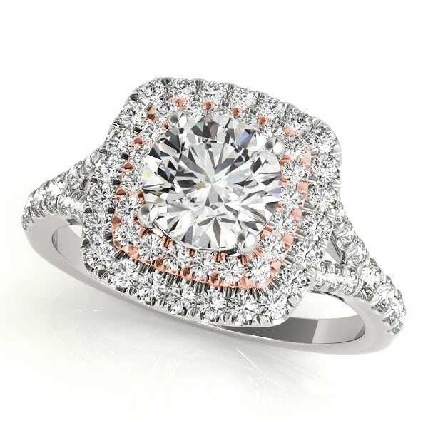 Round Halo Diamond Engagement Ring · 1.77 ct tw