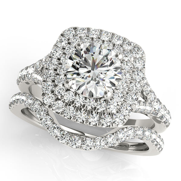 Round Halo Diamond Engagement Ring · 1.41 ct tw