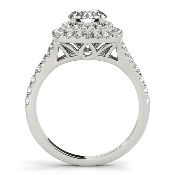 Round Halo Diamond Engagement Ring · 1.41 ct tw