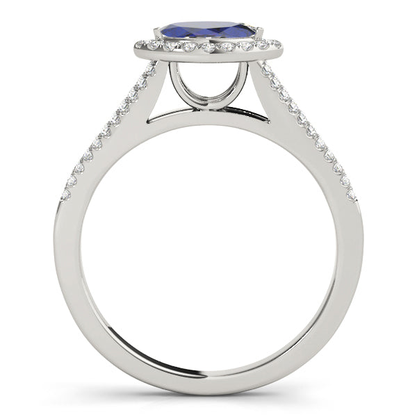 Marquise Halo Diamond Engagement Ring · 0.74 ct tw