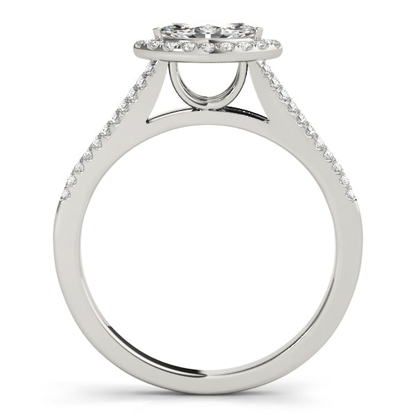 Marquise Halo Diamond Engagement Ring · 1.34 ct tw