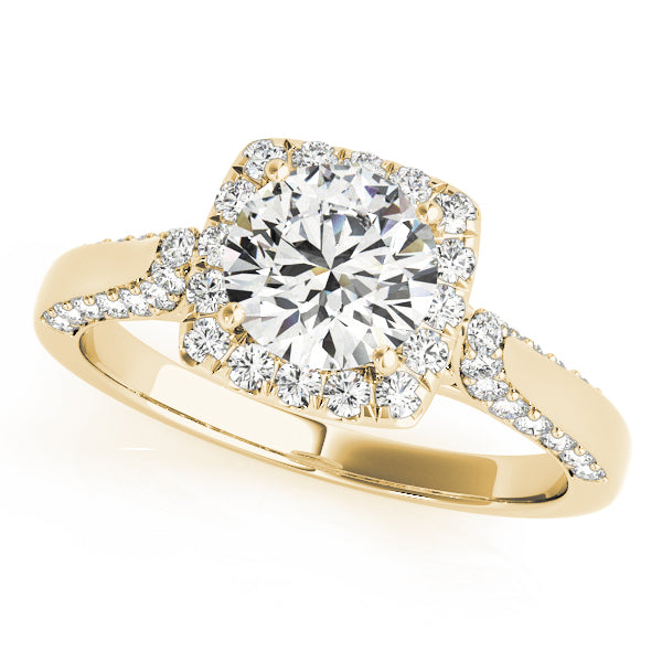 Round Halo Diamond Engagement Ring · 1.43 ct tw