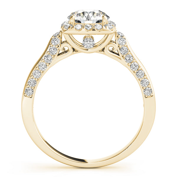 Round Halo Diamond Engagement Ring · 2.04 ct tw