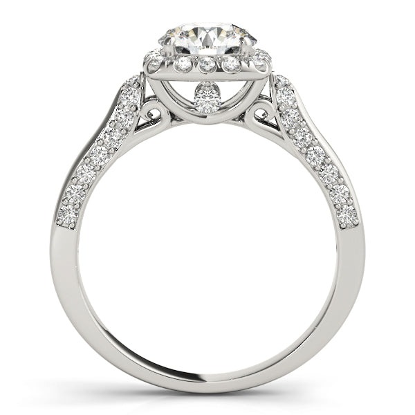 Round Halo Diamond Engagement Ring · 2.06 ct tw