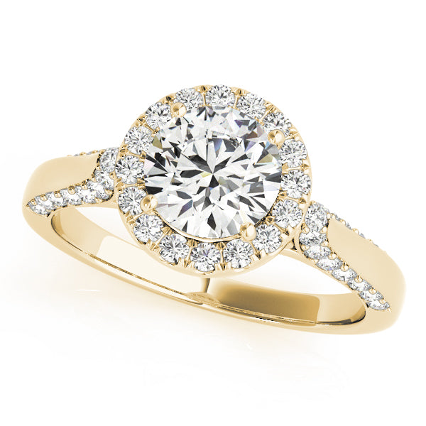 Round Halo Diamond Engagement Ring · 2.04 ct tw