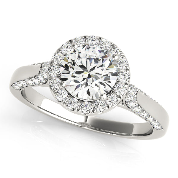Round Halo Diamond Engagement Ring · 1.43 ct tw