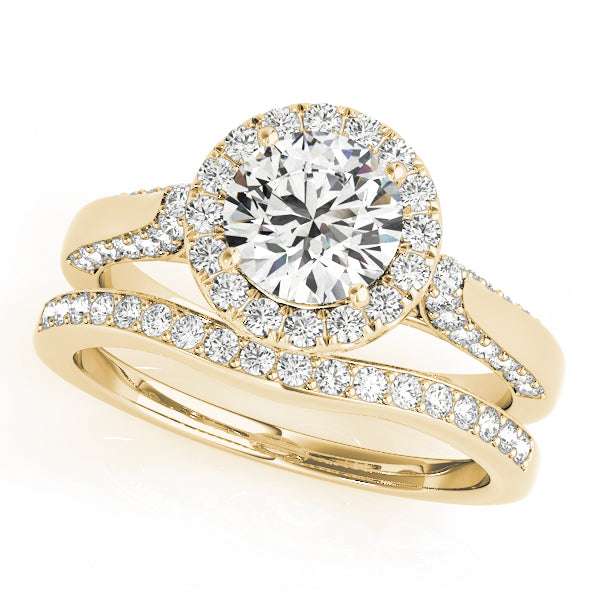 Round Halo Diamond Engagement Ring · 0.69 ct tw