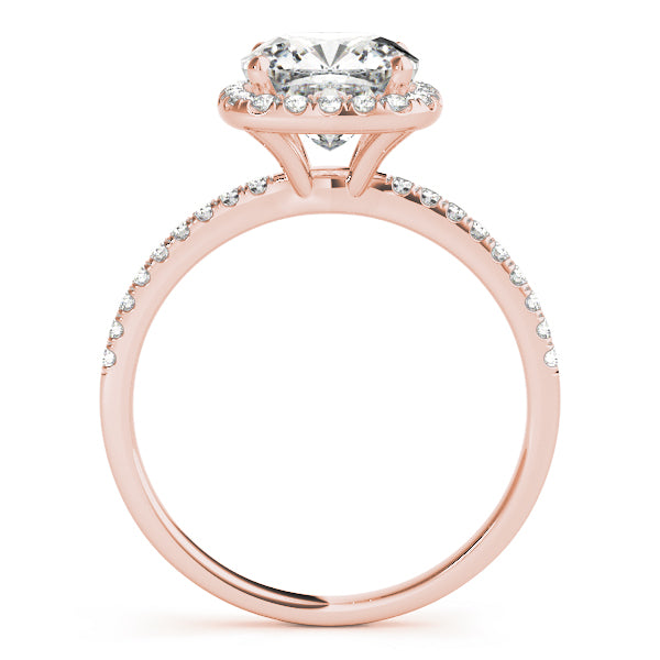 Cushion Halo Square Diamond Engagement Ring · 1.27 ct tw