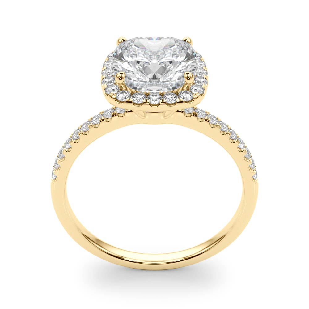 Cushion Halo Square Diamond Engagement Ring · 2.29 ct tw