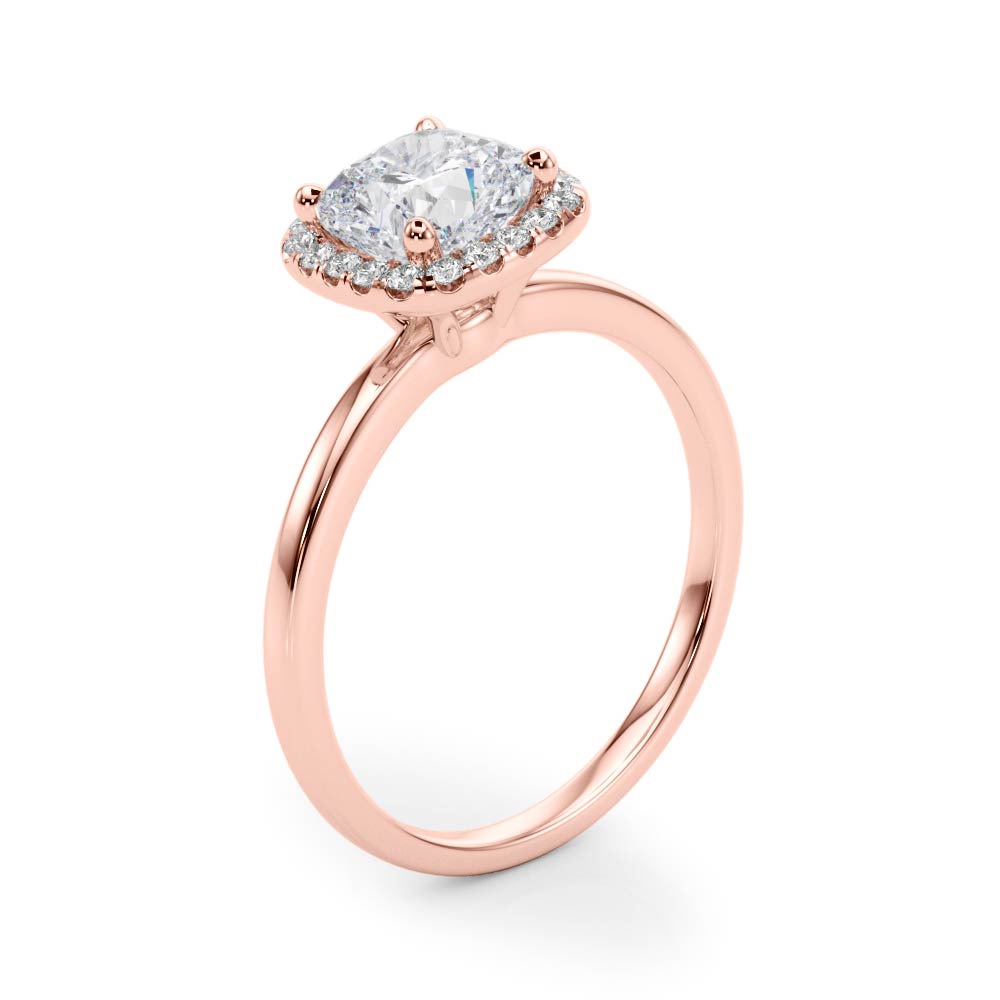 Cushion Halo Square Diamond Engagement Ring · 2.12 ct tw
