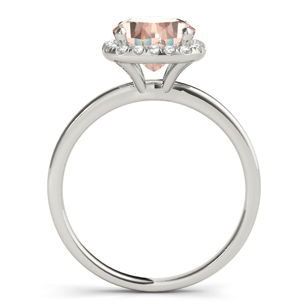 Cushion Halo Square Diamond Engagement Ring · 0.81 ct tw