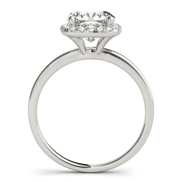 Cushion Halo Square Diamond Engagement Ring · 1.10 ct tw