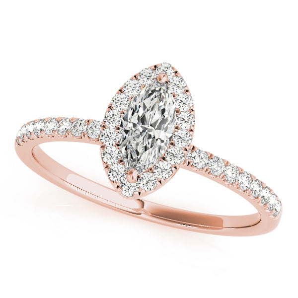 Marquise Halo Diamond Engagement Ring · 1.23 ct tw