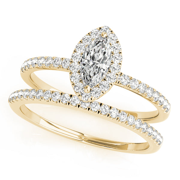 Marquise Halo Diamond Engagement Ring · 1.23 ct tw