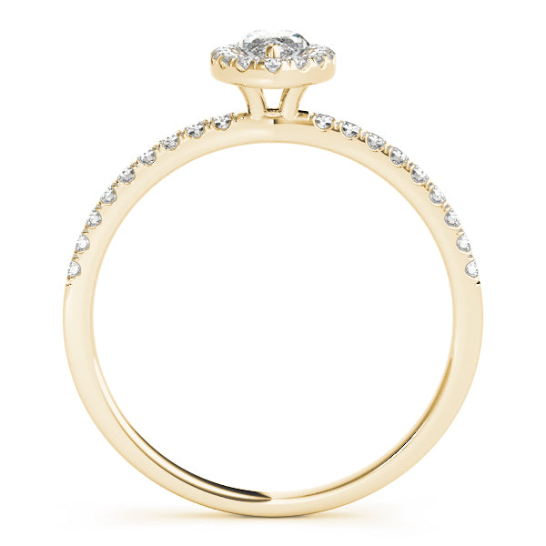 Marquise Halo Diamond Engagement Ring · 0.72 ct tw
