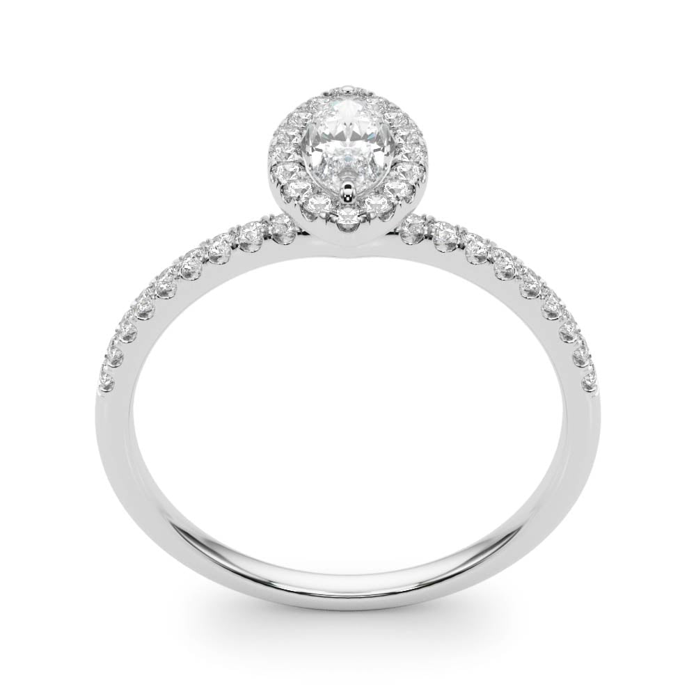 Marquise Halo Diamond Engagement Ring · 0.72 ct tw