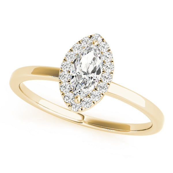Marquise Halo Diamond Engagement Ring · 1.12 ct tw