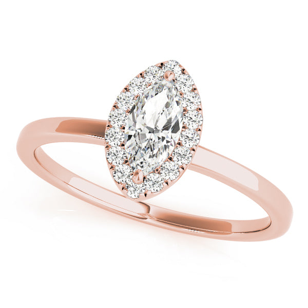 Marquise Halo Diamond Engagement Ring · 1.12 ct tw