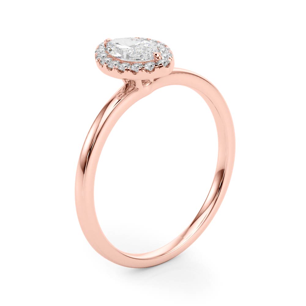 Marquise Halo Diamond Engagement Ring · 1.12 ct tw